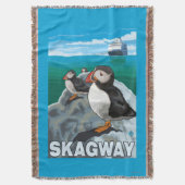 Papageientaucher u. Kreuzschiff - Skagway, Alaska Decke (Vorderseite Vertikal)