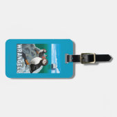 Papageientaucher u. Kreuzschiff - Wrangell, Alaska Gepäckanhänger (Vorderseite horizontal)