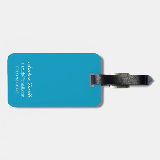 Papageientaucher u. Kreuzschiff - Wrangell, Alaska Gepäckanhänger (Rückseite horizontal)