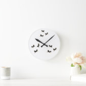 Papageientaucher-Vogel-Kunst Runde Wanduhr (Zuhause)