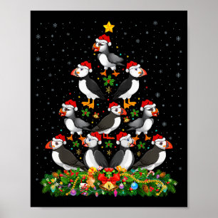 Papageientaucher Vogel Weihnachtsbaum Geschenk San Poster