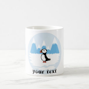 Papageientaucherillustration Kaffeetasse