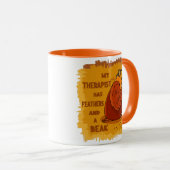 Papageientherapeut - Funny Gift für Papageienbesit Tasse (VorderseiteRechts)