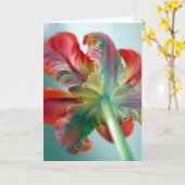 Papageientulpe Karte (Gelbe Blume)