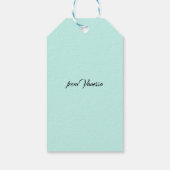 Papageientuppe Geschenkanhänger (Rückseite)