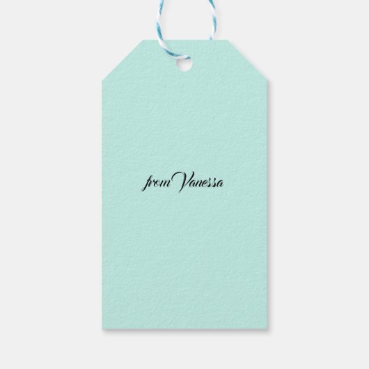 Papageientuppe Geschenkanhänger (Rückseite)