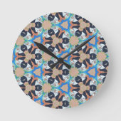 Papageienuhr Runde Wanduhr (Vorderseite)