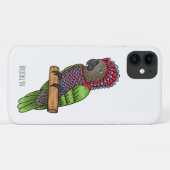 Papageienvogel-Cartoon-Abbildung Case-Mate iPhone Hülle (Rückseite (Horizontal))