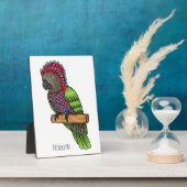 Papageienvogel-Cartoon-Abbildung Fotoplatte (Seite)
