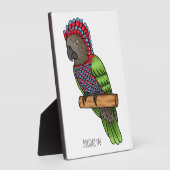Papageienvogel-Cartoon-Abbildung Fotoplatte (Seite)