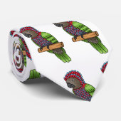 Papageienvogel-Cartoon-Abbildung Krawatte (Gerollt)