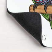 Papageienvogel-Cartoon-Abbildung Mousepad (Ecke)