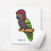 Papageienvogel-Cartoon-Abbildung Mousepad (Mit Mouse)