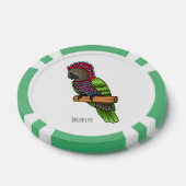 Papageienvogel-Cartoon-Abbildung Pokerchips (Einzeln)