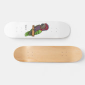 Papageienvogel-Cartoon-Abbildung Skateboard (Horizontal)
