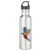 Papageienvögel Edelstahlflasche (Vorderseite)