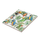 Papageienvögel Fliese (Seite)