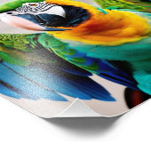 Papageienvogel Fotodruck (Ecke)