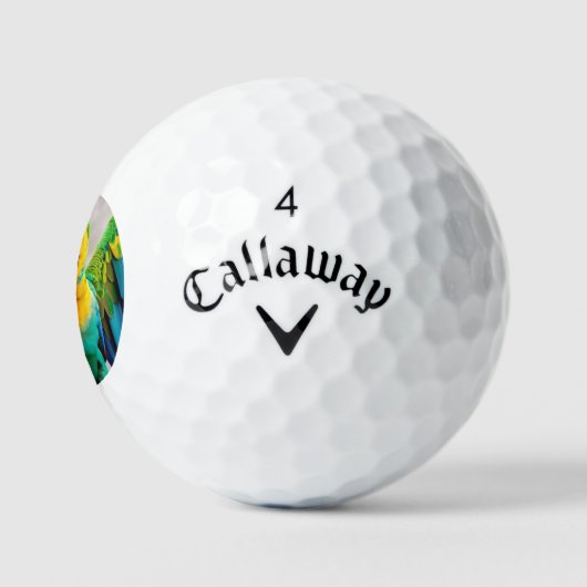 Papageienvogel Golfball (Logo)
