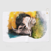 Papageienvogel Golfhandtuch (Horizontal)