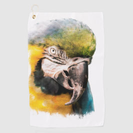 Papageienvogel Golfhandtuch