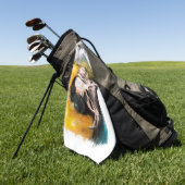 Papageienvogel Golfhandtuch (Gras)