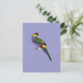 Papageienvogel Postkarte (Stehend Vorderseite)