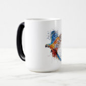 Papageienvögel Verwandlungstasse (Vorderseite Links)