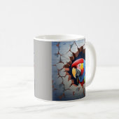 Papageienvogelausbruch Kaffeetasse (VorderseiteRechts)