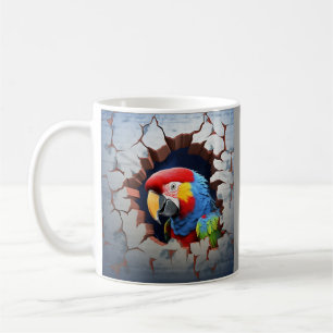 Papageienvogelausbruch Kaffeetasse