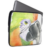 Papageienwasserfarbe Laptopschutzhülle (Vorne Rechts)
