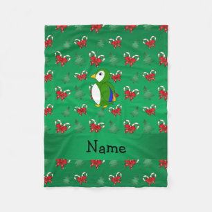 Papageienwein mit personalisiertem Namen Fleecedecke