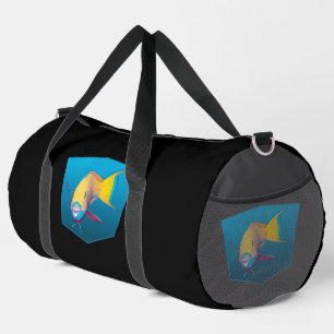 Papageifisch - Designverlauf blauer Hintergrund Duffle Bag