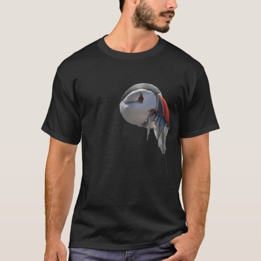 Papageitaucher-Angeln T-Shirt (Vorderseite)