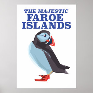Papageitaucher auf den Färöer-Inseln Poster