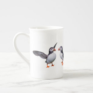 Papageitaucher-Freunde-Tasse Porzellantasse