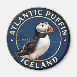 🐧 Papageitaucher Island Wildlife Magnet