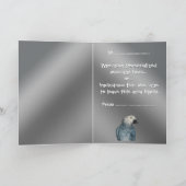 Papagekarte personalisiert afrikanische Grußkarte Karte (Innenseite)