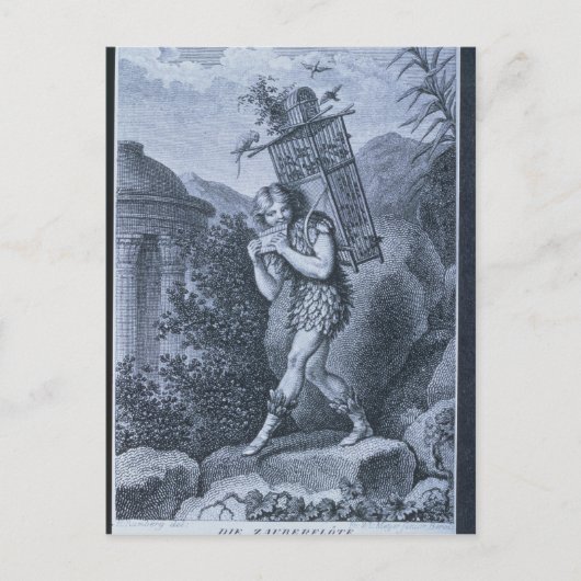 Papageno: "Ich bin der Vogelfänger Postkarte (Vorderseite)