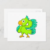 Papagerot Postkarte (Vorne/Hinten)