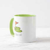 Papageschenk-Kaffeetasse mit Golf Tasse (Vorderseite Links)
