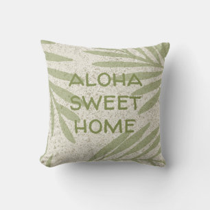 Papakolea Sandy Beach Palms Reversible Kissen