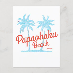 Papaohaku Strand Molokai Hawaii Vintage Korallenbl Postkarte