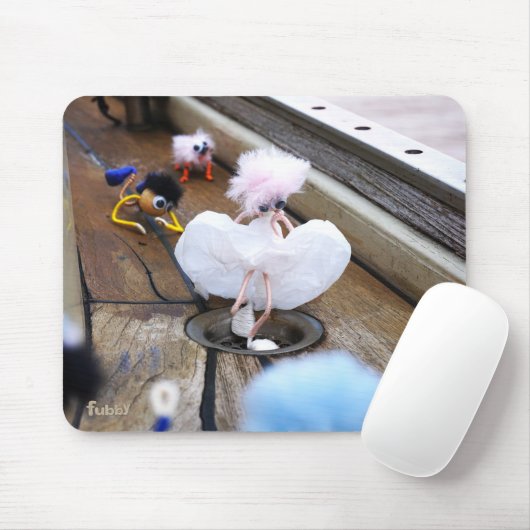 Paparazzi bij Fubby op rooster. Mousepad (Mit Mouse)