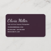 Paparazzi Fotograf Visitenkarte (Rückseite)