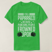 Paparazzi-Fotos Fotograf-Kamera Fotografie T-Shirt (Design vorne)