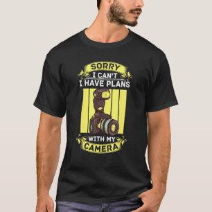 Paparazzi-Fotos Fotograf-Kamera Fotografie T-Shirt