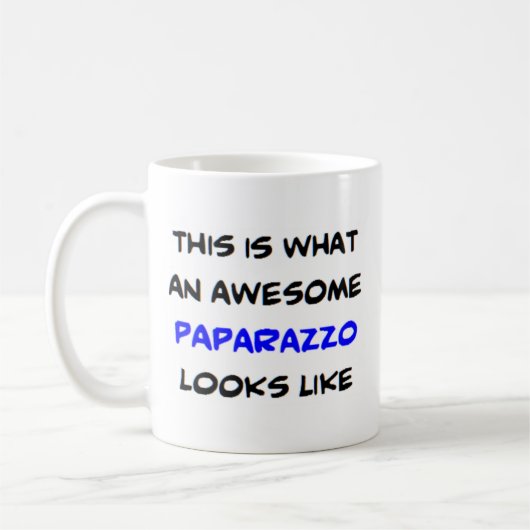 Paparazzo, phantastisch kaffeetasse (Links)