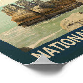 Paparoa Nationalpark Neuseeland Vintag Poster (Ecke)