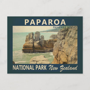 Paparoa Nationalpark Neuseeland Vintage Postkarte